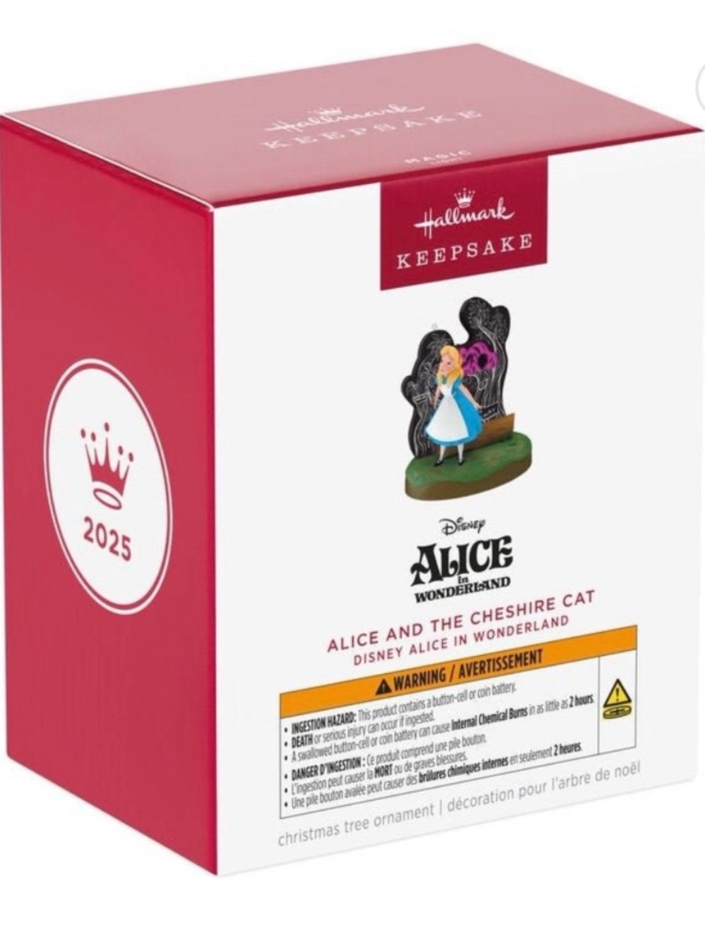 Hallmark Keepsake Disney Alice in Wonderland Cheshire Cat 2025 NIB Magic